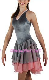 Silver Dance Dress SKATING DRESS IMAGE