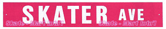 brn2k7ss SKATER AVENUE SIGN IMAGE