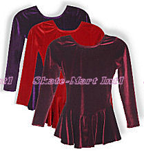 BASIC VELVET SKATING DRESSS IMAGE