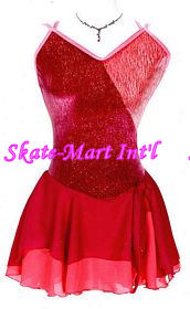 PINK SHELLS SKATING DRESS IMAGE