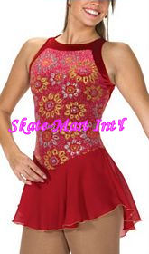PETALS OF METALS SKATING DRESS IMAGE