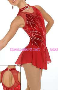 CRYSTAL CHAINS SKATING DRESS IMAGE