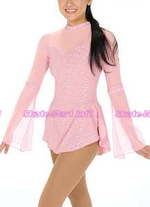 PINK CHAMPAGNE SKATING DRESS IMAGE