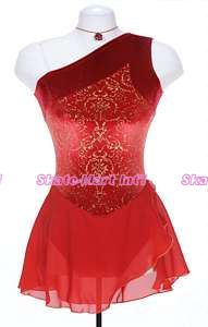 GOLDEN GARNET SKATING DRESS IMAGE