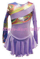 HOLOGRAM SWIRLS SKATING DRESS IMAGE
