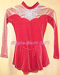 DOTTED ELEGANCE SKATING DRESS IMAGE