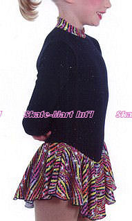 BLACK FLEECE SKATING DRESS IMAGE