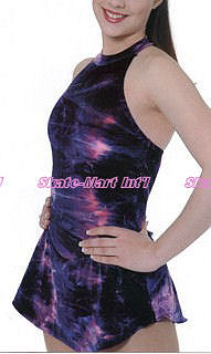 TIE DYED HALTER SKATING DRESS IMAGE