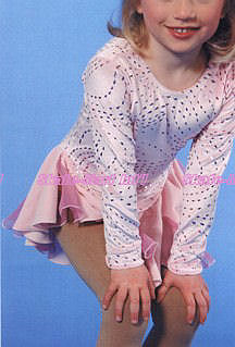PINK TEAR DROP SKATING DRESS IMAGE