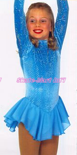 BLUE RAINDROP SKATING DRESS IMAGE