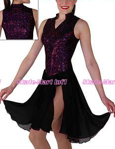 HOLOGRAM SPLASH SKATING DRESS IMAGE
