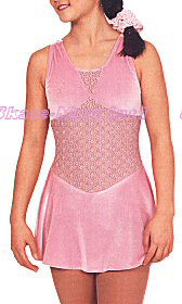 BABY PINK LACE SKATING DRESS IMAGE
