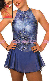 HOLOGRAM FIREBIRD DRESS SKATING DRESS