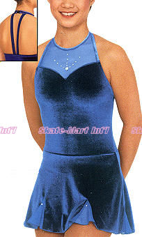 MESH & RHINESTONE SKATING DRESS IMAGE