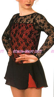 ELEGANT LACE SKATING DRESS