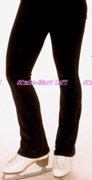 VELVET FLARE PANTS