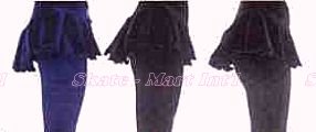 Velvet Skirt and Stirrups