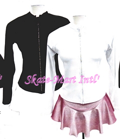 RHINESTONE ZIPPER JACKET SKATING MISCELLANEOUS IMAGE